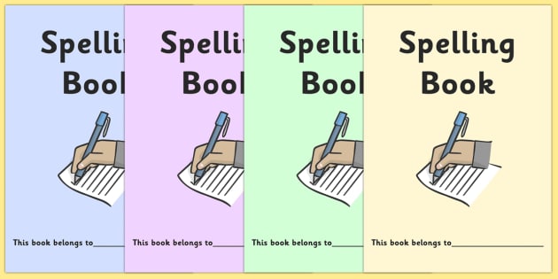 FREE! - Spelling Book Cover (teacher made)