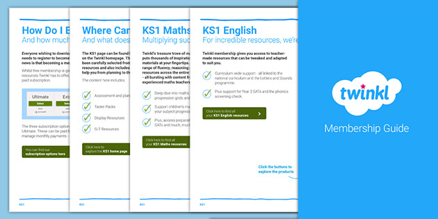 FREE! - KS1 Teacher Membership Guide (teacher made)