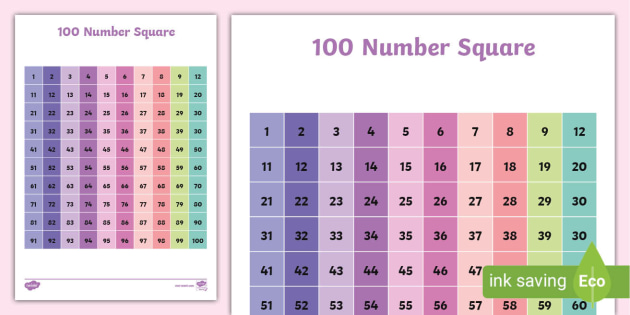 👉 Pastel Hundred Square - Maths (teacher made) - Twinkl