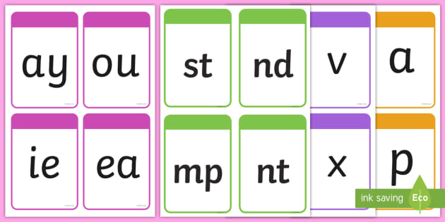 letters and sounds flashcards primary resource for jobs