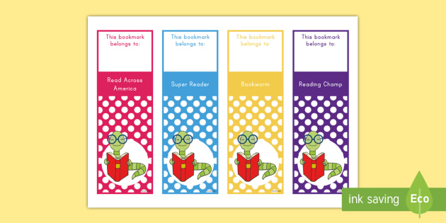 Editable Read Across America Bookmarks (teacher made)