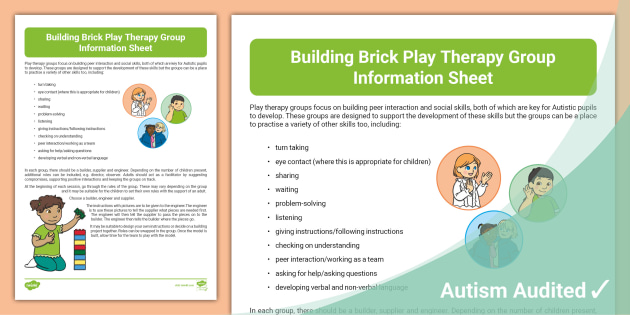 telex Stejl mål Building Brick Information | Lego Therapy Resources | SEN