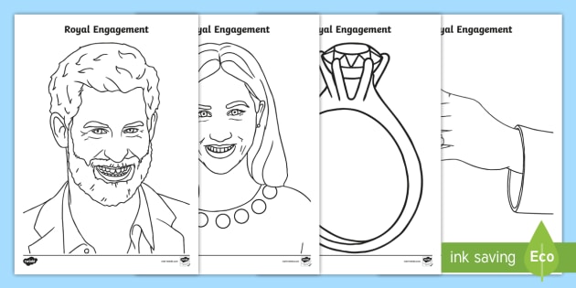 Royal Engagement Colouring Pages Teacher Made