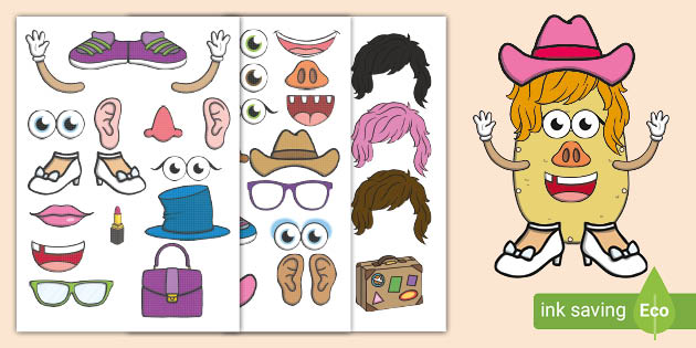 Magnetic Mr Potato Head printable The Activity Mom Atelier yuwa ciao jp