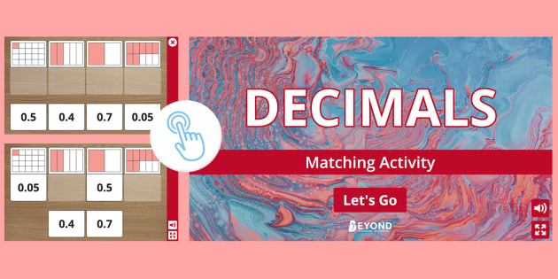 Decimals Matching Game Twinkl