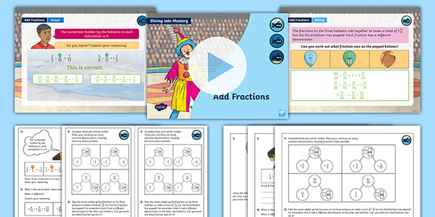 👉 White Rose Maths Compatible Year 6 Add Fractions