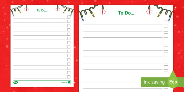 Holiday Season Teacher To Do List (teacher made)