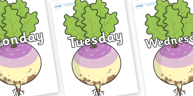 Days of the Week on Enormous Turnip