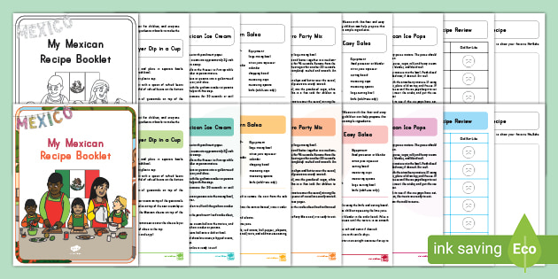 No-Bake Mexican Recipe Booklet for Kids | Printable | Twinkl