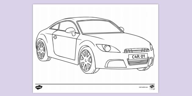 FREE! - Car Colouring Page | Colouring Sheets (teacher made)