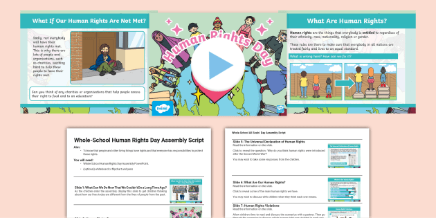 Human Rights Day KS1 Assembly Pack | Resources | Twinkl Life