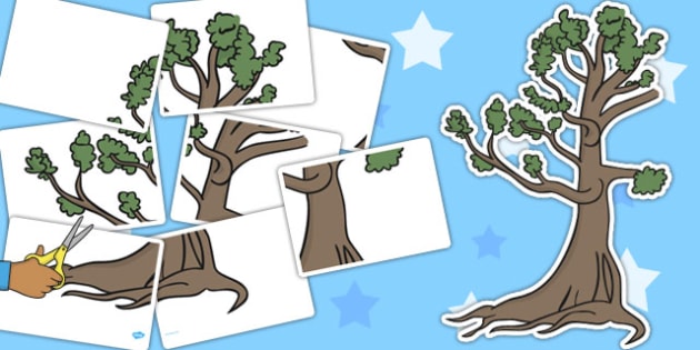 FREE! - A2 Rainforest Tree Cut Out - rainforest, cut outs, tree, display