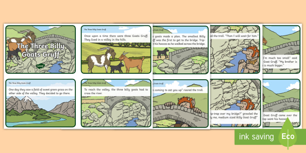 3 Billy Goats Gruff Sequencing