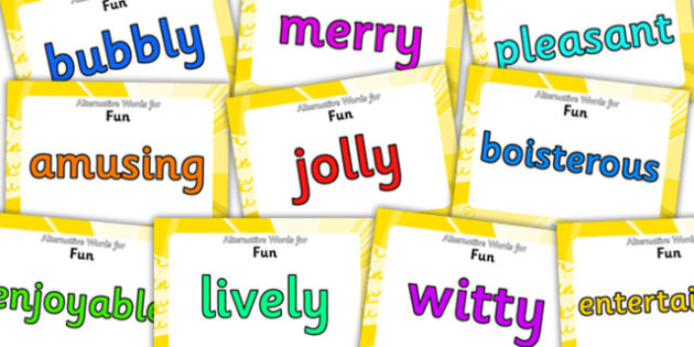 Alternative Words For Fun Display Posters Alternative Words For Fun 