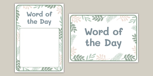 word of the day e mail