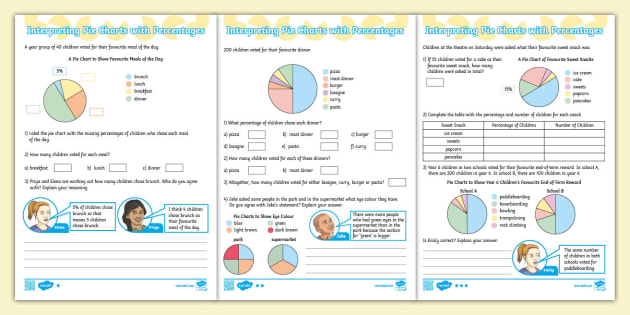 Interpreting Pie Charts Worksheets Printable Pie Graph Worksheets