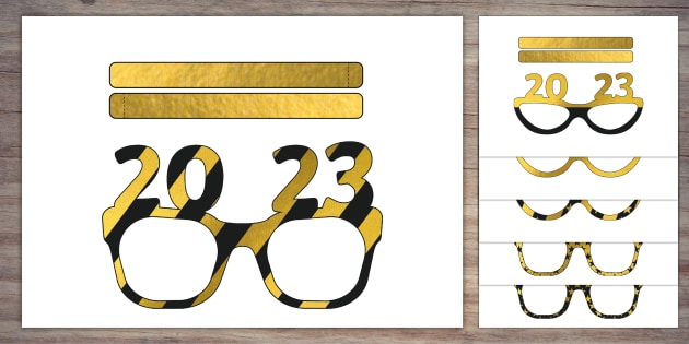 Happy New Year Sunglasses Photo Props Eyeglasses For 2023 New Year s 