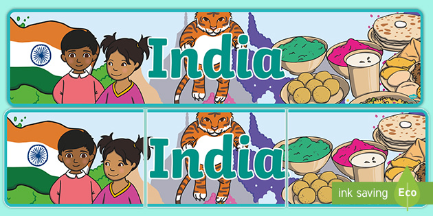 Free India Display Banner Teacher Made