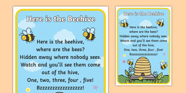 free-here-is-the-beehive-nursery-rhyme-poster