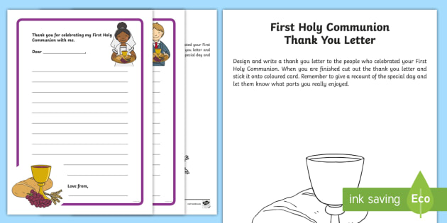 meaning reconciliation letter / First you letter Worksheet Thank Communion Activity Sheet Holy