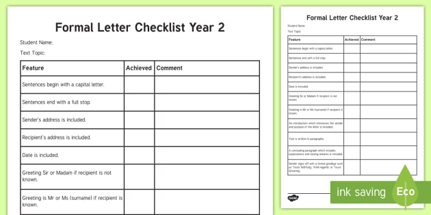 year-2-formal-letter-checklist