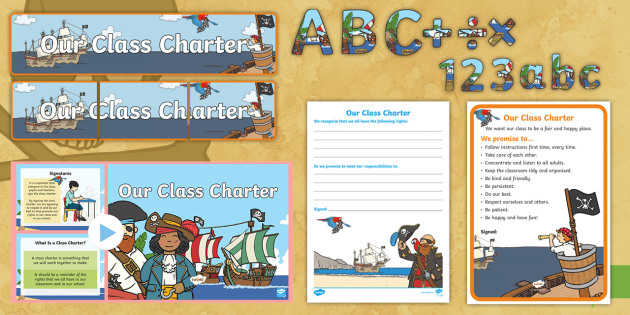 Our Class Charter Pirate-Themed Resource Pack