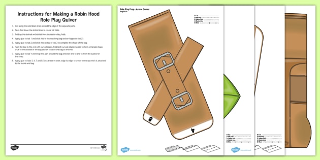 Robin Hood Printable Role Play Quiver Teacher Made