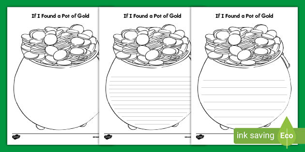 Pot of Gold Template St Patrick s Day Twinkl USA