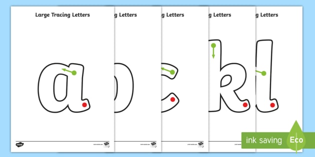 large a z tracing letters a to z printables teacher made