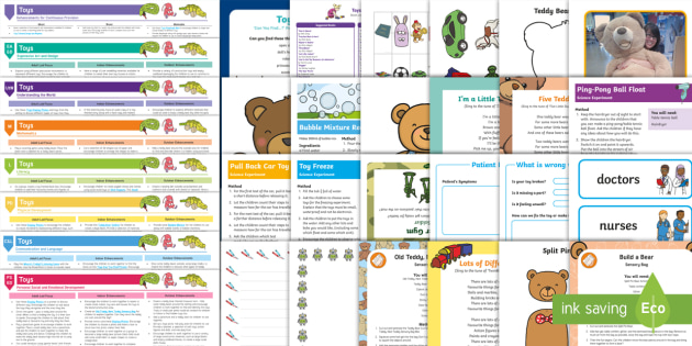 EYFS Toys Activity Planning and Continuous Provision Ideas Resource Pack