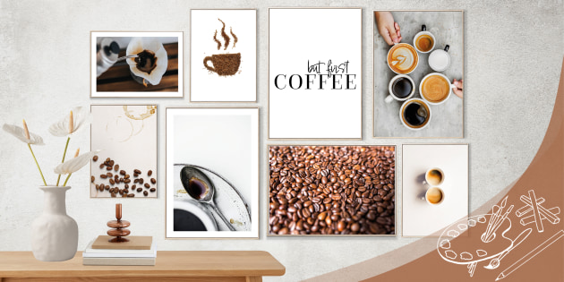 But First Coffee Wall Art Gallery Collection Posters Pack