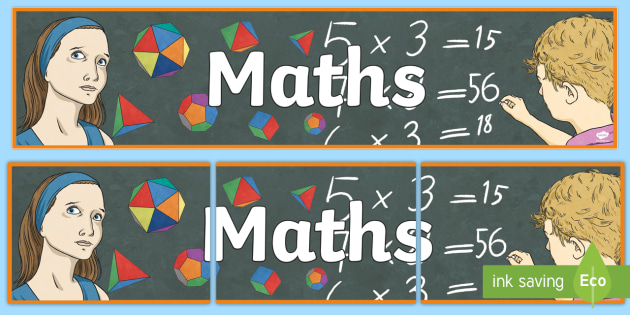 Maths Display Banner Teacher Made