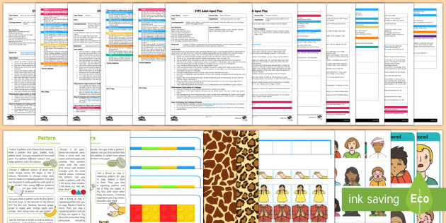 Eyfs Patterns Adult Input Planning And Resource Pack