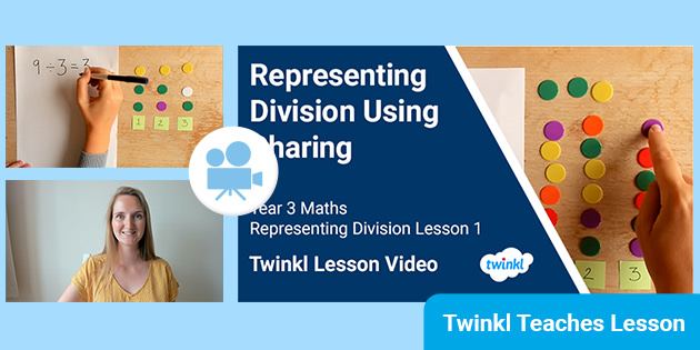 FREE! - 👉 Year 3 (Ages 7-8) Representing Division: Video Lesson 1