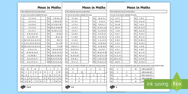 mean median range calculator