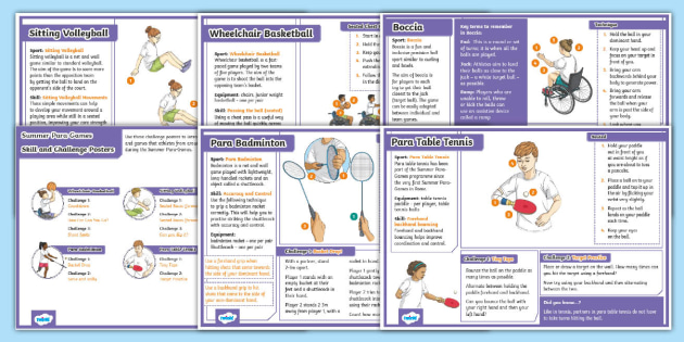 Summer Para-Games Sports Challenge Pack