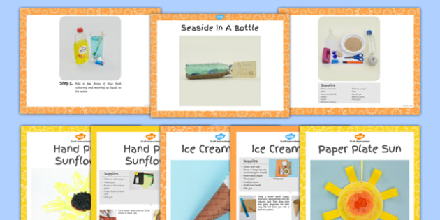 eyfs summer themed craft with accompanying planning pack summer