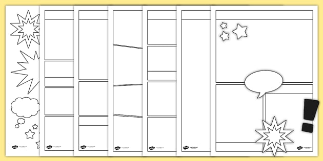 Creating Comics For Kids 6-9: Comic Practice Templates To Learn