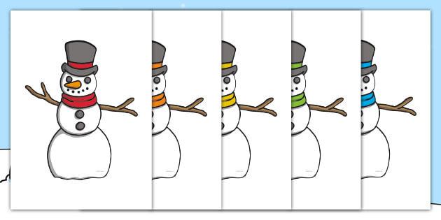 FREE!　Twinkl　(teacher　Editable　Snowmen　made)