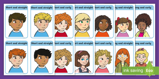 My Hair Flashcards (teacher made) - Twinkl