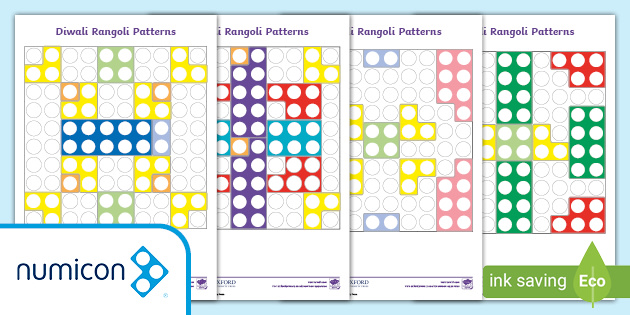 👉 Numicon Rangoli Patterns | Diwali Themed Activity Pack