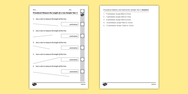 Procedural Measure the Length of a Line Sample Year 2