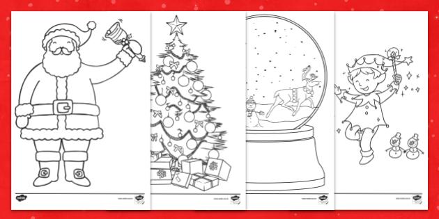 Desenhos de enfeites de Natal para colorir e pintar