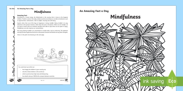 mindfulness ks2 worksheet positivity primary resources