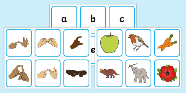 British Sign Language Alphabet Matching Pack (teacher Made)