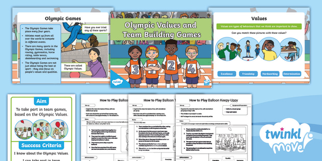 Olympic Team Building Games - KS1 - Twinkl Move PE Resources