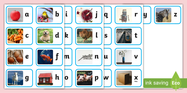EYFS/ Preschool/ Toddler/ SEN Educational Flash Cards ABC Full Colour 
