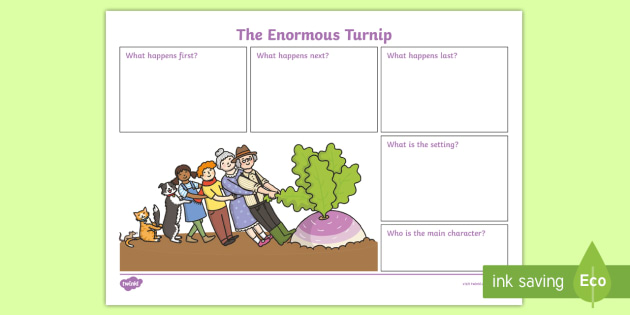 The enormous turnip worksheet picture