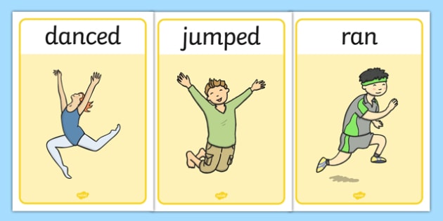 FREE Verb Action Posters Past Tense teacher Made 