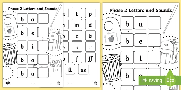 CVC B Word Activity Including Phase 2 Letters And Sounds - Phases